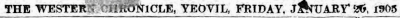 The Western Chronicle, 20 January 1905